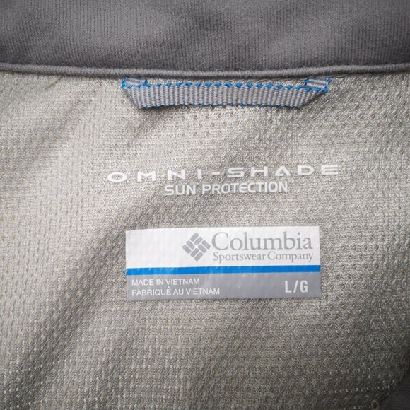 Columbia Men's Size Large Light Tan Omni Shade Sun Protection Vest - Picture 11 of 11